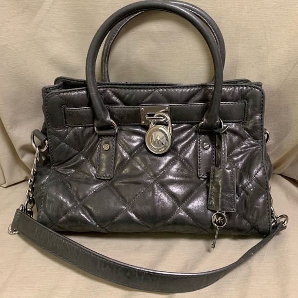 Michael Kors Quilted Leather Hamilton Satchel - Picture 2 of 8